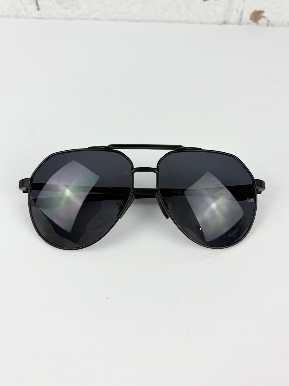 Under Armor Honcho Black Aviator Pilot Metal Frame Sunglasses